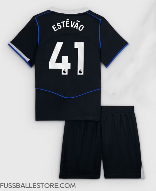 Günstige Chelsea Estevao Willian #41 3rd trikot Kinder 2025-26 Kurzarm (+ Kurze Hosen)